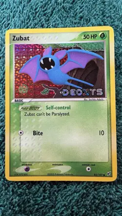 Zubat 83/107 EX Deoxys Stamped Reverse Holo Pokemon TCG 2005 - Image 2