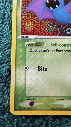 Zubat 83/107 EX Deoxys Stamped Reverse Holo Pokemon TCG 2005 - Image 5