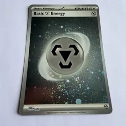 Pokemon TCG 151 Cosmos Holo Metal Steel Energy 008 *3 Swirls* Pack Fresh / NM - Image 1