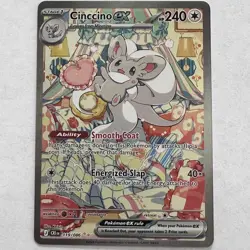 Cinccino ex 119/086 Special Illustration Rare SIR Pokemon TCG Chaos Rising NM A - Image 1