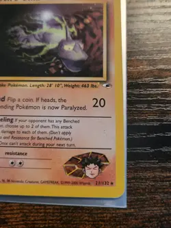 BROCK'S ONIX GYM HEROES 21/132 NON-HOLO RARE 2000 POKEMON TCG - Image 3