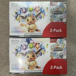 x2 Pokemon TCG: Prismatic Evolutions Costco Bundle (ETB + Booster Bundle) - Image 1
