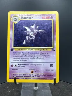 Pokemon TCG 1st First Edition Haunter Holo 6/62 Fossil Set 1999 WOTC Vintage - Image 3