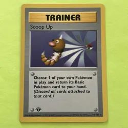 Pokemon TCG Scoop Up Base Set Trainer 78/102 1st Edition - Image 1