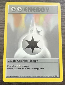 Double Colorless Energy 096/102 Pokemon TCG WOTC Base (Shadowless) Regular MINT - Image 1