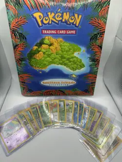 English Complete Pokemon TCG Southern Islands Set 18/18 with Binder NM - Image 1
