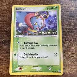 Pokemon: Volbeat 42/106 Reverse Holo. Ex Emerald. NEAR MINT - Image 1