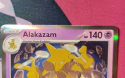 Pokemon TCG Alakazam Promo MEP 003 Mega Evolution Stamped - LP - Image 3