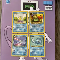 Vintage pokemon base set rocket fossil squirtle omanyte poliwag golduck - Image 1