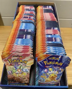 (90) Pokemon Surging Sparks Sleeved Booster Packs Factory Sealed Various Artwork - Image 1