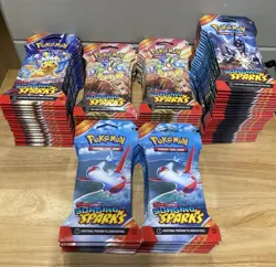 (90) Pokemon Surging Sparks Sleeved Booster Packs Factory Sealed Various Artwork - Image 3