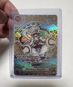 Bandai Monkey D. Luffy OP05-119 Secret Rare SP Alternate Art Awakening Holo Card - Image 1