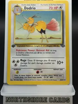 1999 Pokemon 1st Edition - Dodrio - Jungle Set 34/64 - Unplayed TCG Card! - Image 1
