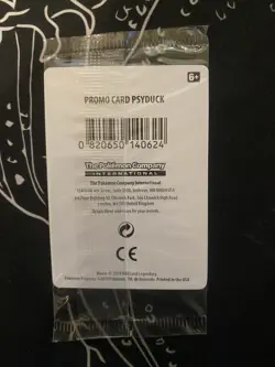 Psyduck SM199 Foil Holo Detective Pikachu Promo Card Target Exclusive Pokemon - Image 2