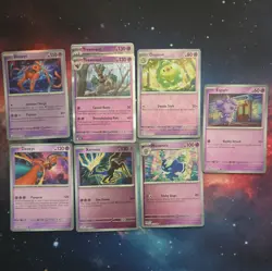 Pokemon TCG 7-Card Psychic Lot (English, Regular, 2024) Deoxys Trevenant - Image 1