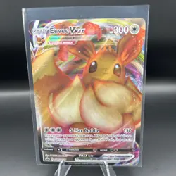 Pokemon Card TCG Eevee VMAX SWSH087 Black Star Promo Full Art Holo Rare NM - Image 1