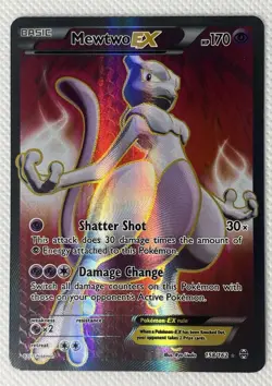 Pokemon XY Breakthrough Mewtwo EX Full Art 158/162 Ultra Rare - Image 1
