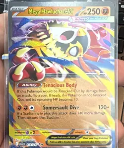 Mega Hawlucha ex 116/217 Holo NM Pokemon Card Ascended Heroes - Image 1