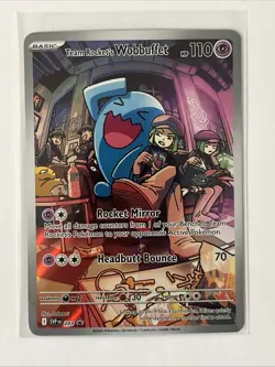 Team Rocket's Wobbuffet #203 SV: Scarlet & Violet Promo Cards Pokemon - Image 1
