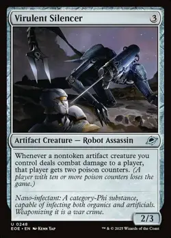1x Virulent Silencer - Foil MTG Edge of Eternities NM Magic Foil - Image 1
