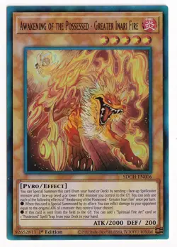 Awakening of the Possessed - Greater Inari Fire Ultra Rare 1st Ed. SDCH-EN006 - Image 1