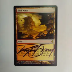 MTG Arid Mesa Zendikar - Signed by Artist Raymond Swanland - Image 1