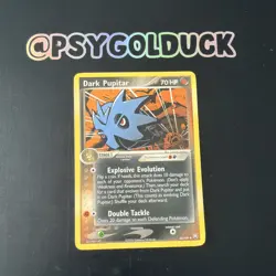 Pokemon Dark Pupitar Card 40/109 EX Team Rocket Returns LP Condition B19 - Image 1