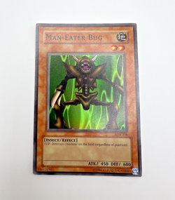 Vintage Yu-Gi-Oh! Man-Eater Bug (LOB-108 Unlimited Super Rare) 2002 Light Play - Image 1