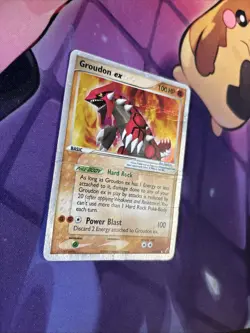 Groudon EX 93/100 Crystal Guardians Holo Pokemon Cards DMG - Image 2