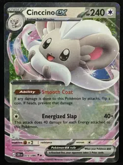 Cinccino ex 73/86 Double Rare Pokemon Chaos Rising ME04 NM - Image 1