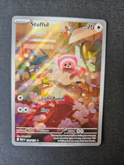 Pokemon TCG Stufful 154/132 Illustration Rare Mega Evolution Base Set Near Mint - Image 1