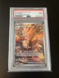 PSA 9 Blaziken Illustration Rare Pokemon Destined Rivals #192 Mint Fresh Slab - Image 3