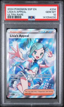 PSA 10 - 2024 POKEMON SSP EN-SURGING SPARKS 234 LISIA'S APPEAL | FULL ART - Image 1