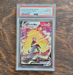 Pokemon Pikachu VMAX TG17/TG30 Lost Origin TG Full Art Holo PSA 10 - Image 1