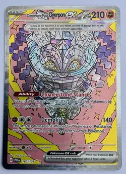 2025 POKEMON PRE EN-PRISMATIC EVOLUTIONS 160 CORNERSTONE MASK OGERPON EX SIR - Image 2