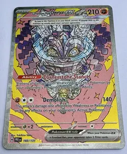 2025 POKEMON PRE EN-PRISMATIC EVOLUTIONS 160 CORNERSTONE MASK OGERPON EX SIR - Image 3