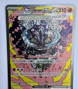 2025 POKEMON PRE EN-PRISMATIC EVOLUTIONS 160 CORNERSTONE MASK OGERPON EX SIR - Image 4