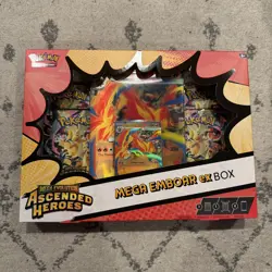 Pokemon Ascended Heroes Mega Emboar Ex Box - brand new sealed - Image 1
