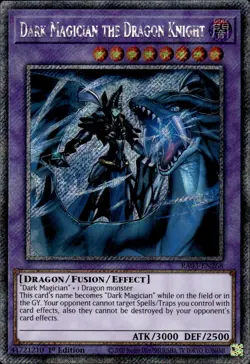 Dark Magician The Dragon Knight - Platinum Secret Rare 1st RA03-EN268 NM YuGiOh - Image 1