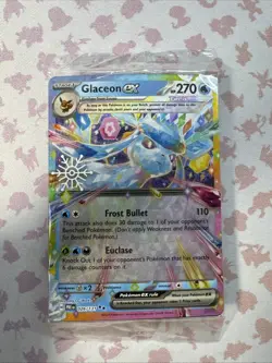 Pokemon TCG Glaceon EX 026/131 Prismatic Snowflake Stamped Holiday Promo Sealed - Image 1