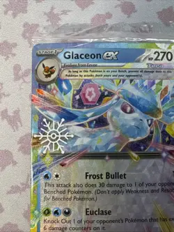 Pokemon TCG Glaceon EX 026/131 Prismatic Snowflake Stamped Holiday Promo Sealed - Image 2
