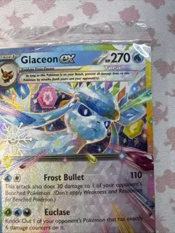 Pokemon TCG Glaceon EX 026/131 Prismatic Snowflake Stamped Holiday Promo Sealed - Image 5