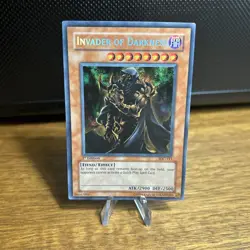 Yugioh Invader Of Darkness IOC-111 Secret Rare 1st Ed LP - Image 1