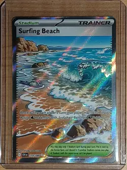 Pokemon TCG Surfing Beach 114/086 Ultra Rare Holo Chaos Rising NM - Image 1