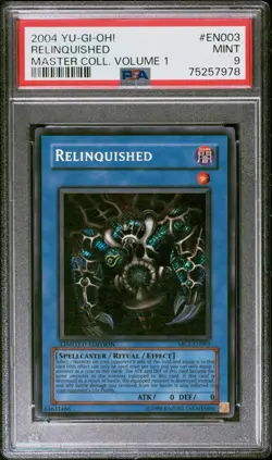 2004 Yu-Gi-Oh! Master Collection Vol. 1 #EN003 Relinquished PSA 9 - Image 1