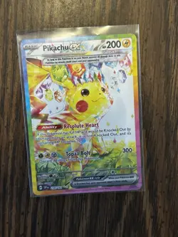 Pokemon TCG Sv08: Surging Sparks Pikachu EX 238/191 Special Illustration Rare - Image 1