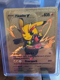 Pokemon Pikachu VHP835 PikaBall 30 Gold Foil - Image 1