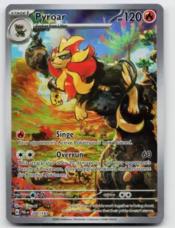 2023 Pokemon Scarlet & Violet Paldea Evolved Pyroar #200/193 Illustration Rare - Image 1