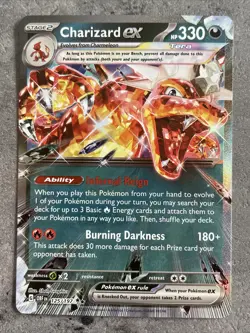 2023 Pokemon SV OBFen Obsidian Flames 125/197 Charizard ex - Image 1