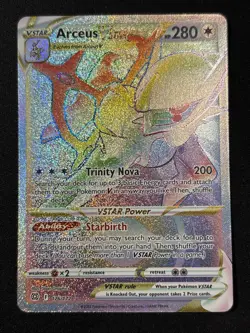 2021 Pokemon SWSH Brilliant Stars 176/172 Arceus Vstar - Image 1
